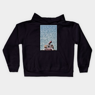 Looking out to sea: Mull of Galloway Lighthouse foghorn Kids Hoodie